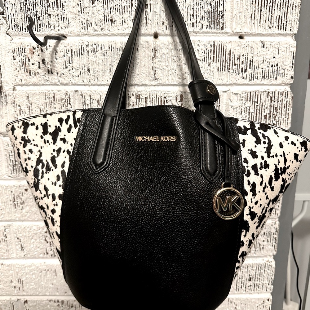 Michael Kors cow print tote